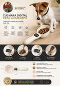 Cuchara digital pesa alimentos para mascotas