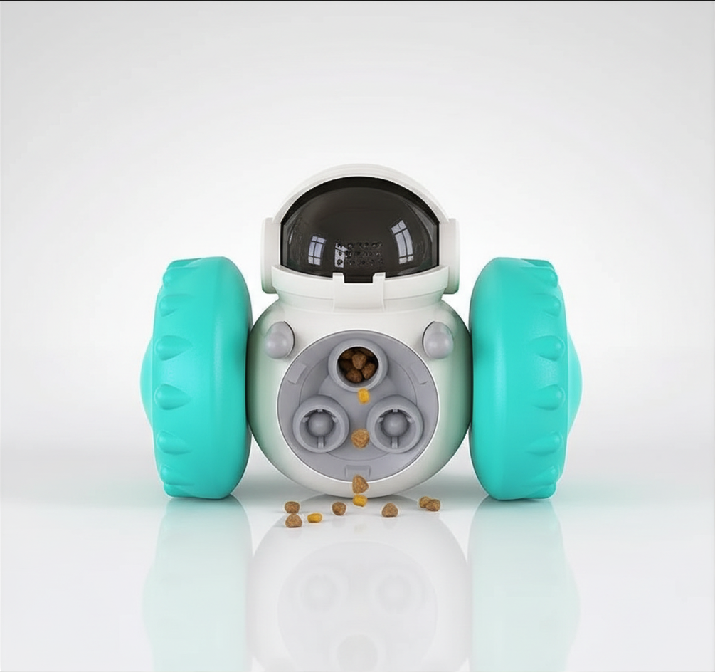 Dispensador de alimentos en forma de robot