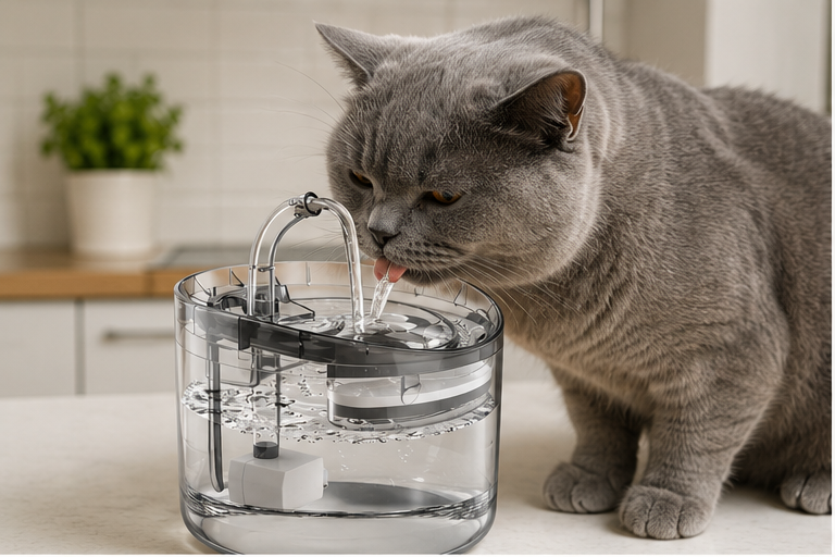 Fuente de agua para mascotas 1.6 L