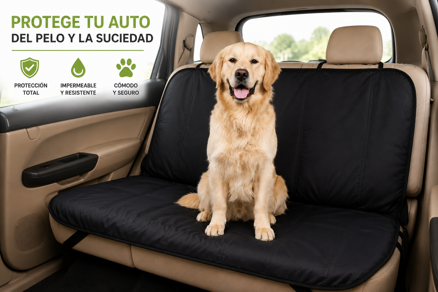 Tapete protector de auto para perros