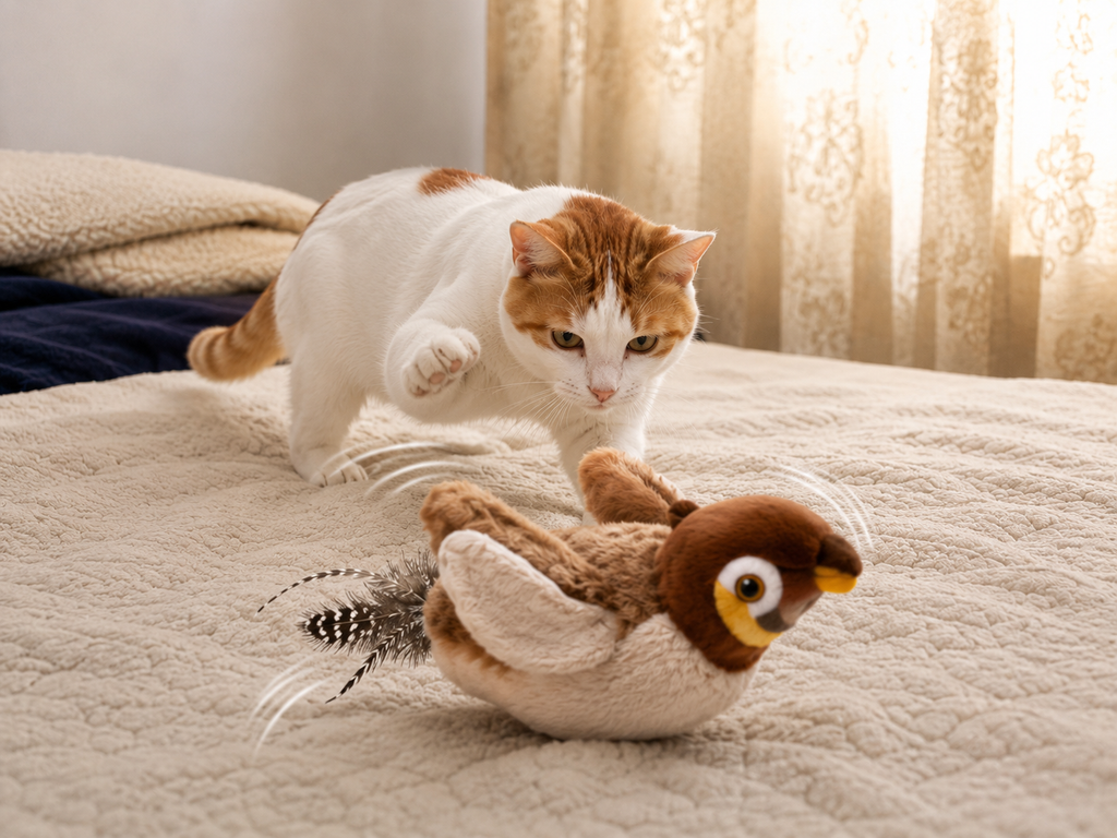 Peluche eléctrico para gatos — Juguete interactivo