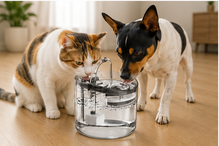 Fuente de agua para mascotas 1.6 L