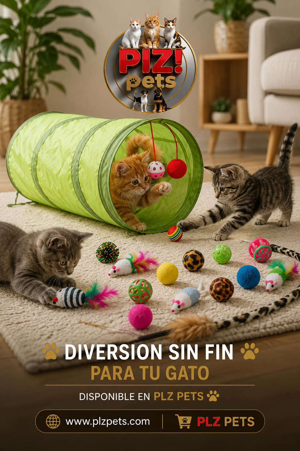 Set de 21 juguetes para gatos